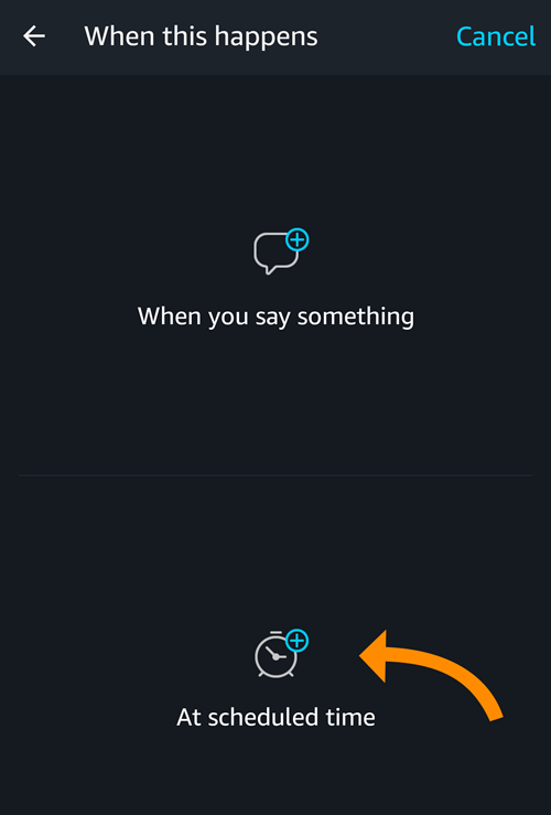 Smart Controller Integration Amazon Alexa choosing schedule