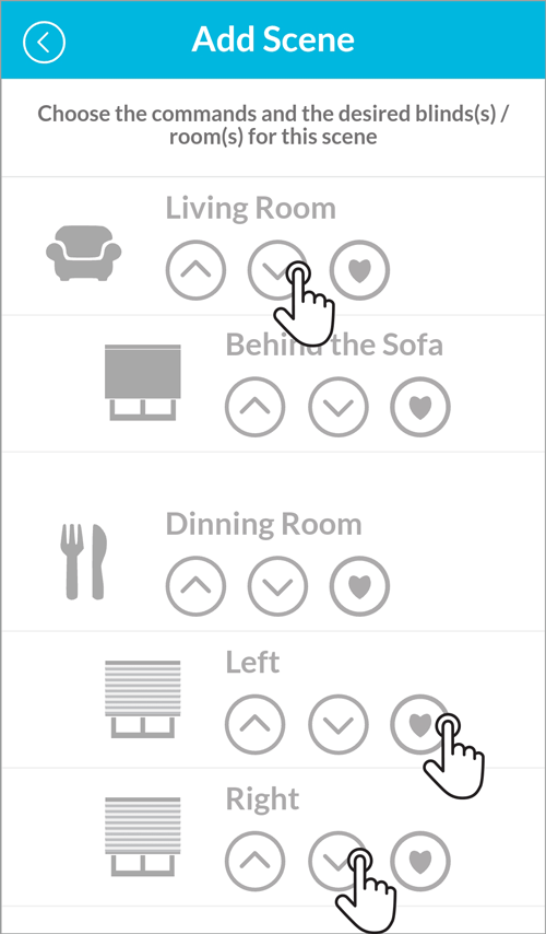 Smart Controller App add blind