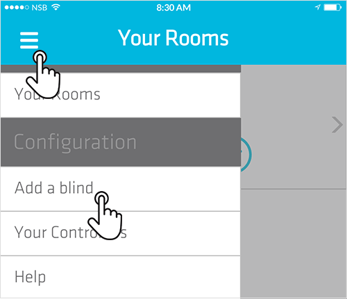 Smart Controller App menu