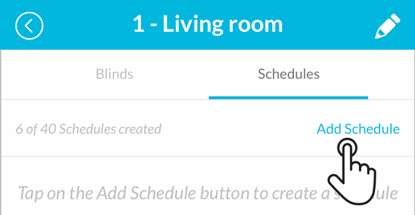 Smart Controller addin a schedule to a room