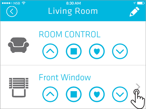 Smart Controller how to set a favourite position - step 3