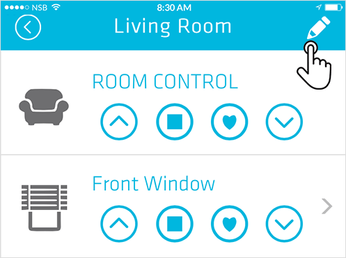 Smart Controller room information page