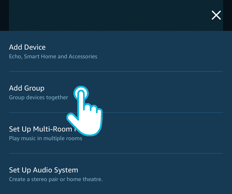 How to create a group on the Alexa app
