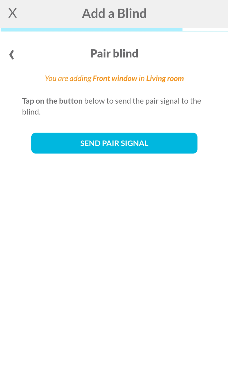 Button send pair signal